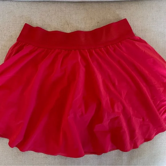 Lululemon Carnation Red Court Rival Skirt - Picture 5 of 7